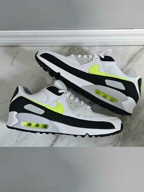 Nike Air Max 90 sneakers White/Hot Lime/Black – Men’s Size 11